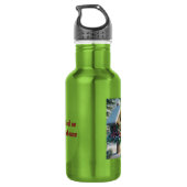 Bouteille D'eau Cardinal d'hiver sur une maison d'oiseaux festive (Dos)