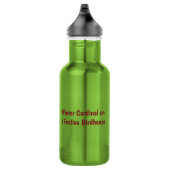 Bouteille D'eau Cardinal d'hiver sur une maison d'oiseaux festive (Droite)