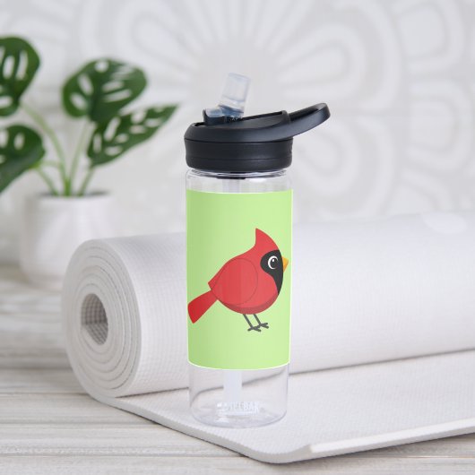 Bouteille D'eau Cardinal Rouge Cardinal Cardinal aux Fleurs (Yoga)
