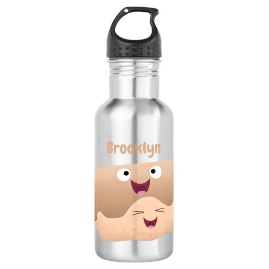 Bouteille D'eau Caricature à pâte molle et à pâte molle (Devant)