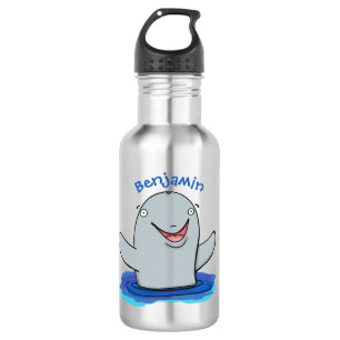 Bouteille D'eau Caricature adorable de marsouin