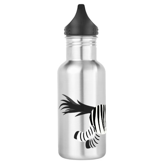 Bouteille D'eau Caricature amusante de zèbre (Gauche)