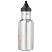 Bouteille D'eau Caricature de bébé pieuvre rose mignonne humour (Droite)