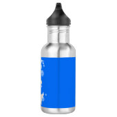 Bouteille D'eau Caricature de bulles de narval joyeux (Droite)