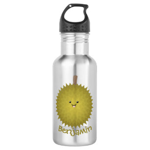 Bouteille D'eau Caricature de durian joyeux