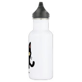 Bouteille D'eau Caricature de miow en chat noir mignon (Droite)
