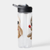 Bouteille D'eau Caricature de poupée vaudou en amour (Droite)