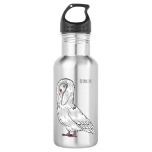 Bouteille D'eau Caricature d'oiseau pigeon Jacobin