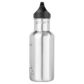 Bouteille D'eau Caricature d'oiseau pigeon Jacobin (Droite)