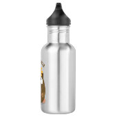 Bouteille D'eau Caricature joyeuse de cobaye mignonne (Droite)