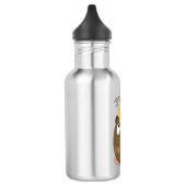 Bouteille D'eau Caricature joyeuse de cobaye mignonne (Gauche)