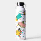 Bouteille D'eau Caricature spatiale astronaute (Avant)