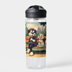 Bouteille D'eau Caricature vintage pour chien/chat