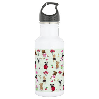 Bouteille D'eau Carlins doux de Valentine sur l'arrière - plan