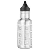 Bouteille D'eau Carré blanc géométrique (Droite)