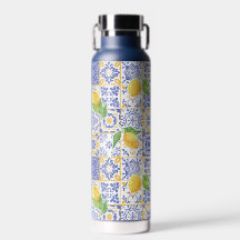 Carreau de style méditerranéen à motif de citron e