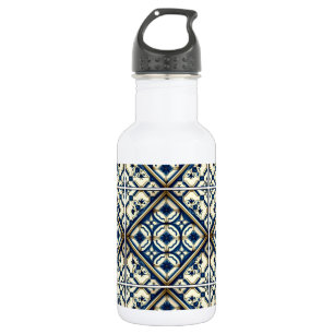 Bouteille D'eau Carreaux Méditerranéens, Portugais, Azulejo, Majol