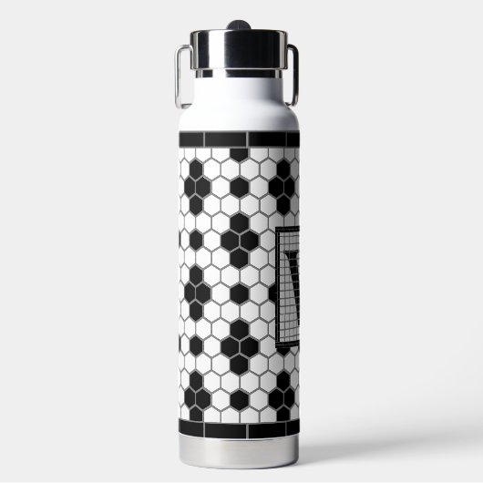 Bouteille D'eau Carrelage hexadécimal Imprimer Monogramme Voyage M (Salle de sport)