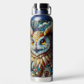 Bouteille D'eau Carrelage mosaïque Loup et hibou (Plage)