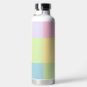 BOUTEILLE D'EAU CARRÉS DE COULEURS PASTEL THÈME DE PÂQUES (Droite)