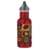 Bouteille D'eau Carrés de Kandinsky Cercles Concentriques Art Abst (Gauche)