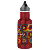 Bouteille D'eau Carrés de Kandinsky Cercles Concentriques Art Abst (Droite)