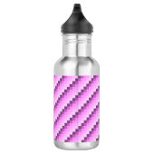 Bouteille D'eau Carrés rose et violet (Droite)