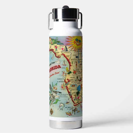 Bouteille D'eau Carte de Floride (Salle de sport)