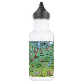 Bouteille D'eau Carte de la route historique 66 (Droite)