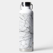 Bouteille D'eau Carte de la ville de Boston (Avant)