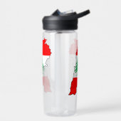 Bouteille D'eau Carte du Liban avec drapeau (Gauche)