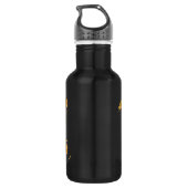 Bouteille D'eau Carte du monde en bois (Dos)