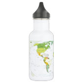 Bouteille D'eau Carte mondiale Globe Pays Atlas (Gauche)