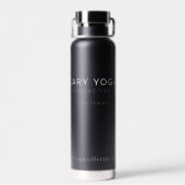 Bouteille D'eau Cary Yoga Collective - Sleek Black Travel Mug Insu (Arrière)