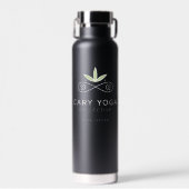 Bouteille D'eau Cary Yoga Collective - Sleek Black Travel Mug Insu (Avant)