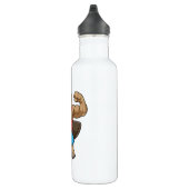 Bouteille D'eau Castor en Bodybuilder avec gros bras (Droite)