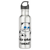 BOUTEILLE D'EAU CAT COOL (Devant)