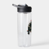 Bouteille D'eau Cat Playing with MARBLES, Stay Pawsitive, Pun (Droite)