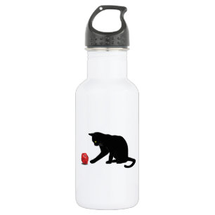 Bouteille D'eau Cat Rolling Dice RPG Rôle Jeu Jeux Jeu Jeu Lov