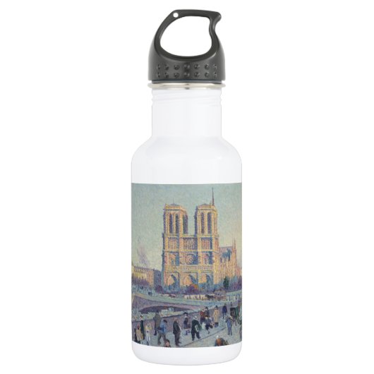 Bouteille D'eau Cathédrale Notre-Dame Paris France Peinture classi (Devant)