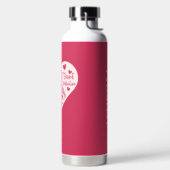 Bouteille D'eau Catholic Pink Heart Love Like St. Valentine (Droite)
