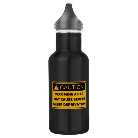 Bouteille D'eau Caution : Privation des mauvaises causes (Gauche)