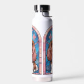 Bouteille D'eau Cavalier King Charles Pastel Vitrail rose (Gauche)