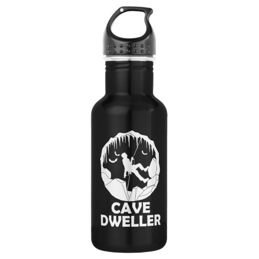 Bouteille D'eau Cave Dweller - Funny Caver Spelunking Speleology (Devant)