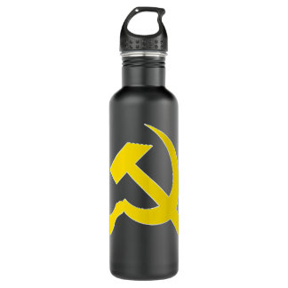 BOUTEILLE D'EAU CCCP URSS UNION SOVIÉTIQUE HAMMER ET SICKLE VINTAG