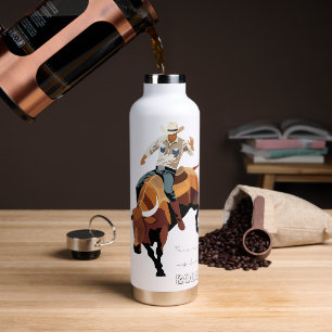 Bouteille D'eau Ce n'est pas mon premier RODEO : Bull rider
