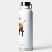 Bouteille D'eau Ce n'est pas mon premier RODEO : Bull rider (Plage)