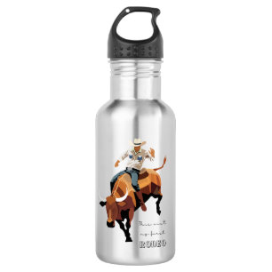 Bouteille D'eau Ce n'est pas mon premier RODEO : Bull rider