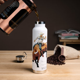 Bouteille D'eau Ce n'est pas mon premier RODEO : Bull rider