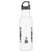 Bouteille D'eau Ce n'est pas que j'aime les chiens (Devant)